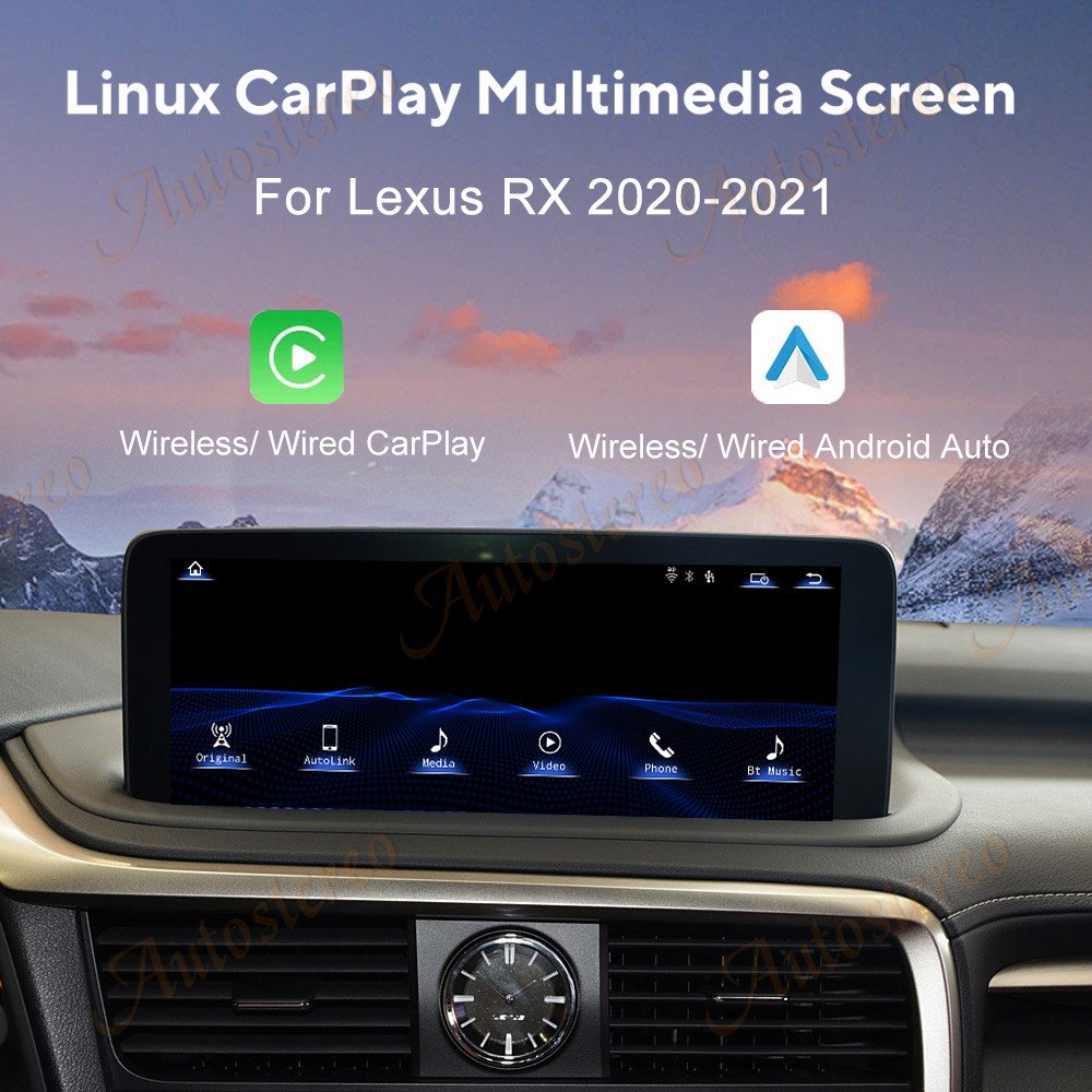 10.25/12.3 inch Linux System Car Radio For Lexus RX 2020-2021 GPS Navigation Stereo Multimedia Player Head Unit Audio DVD