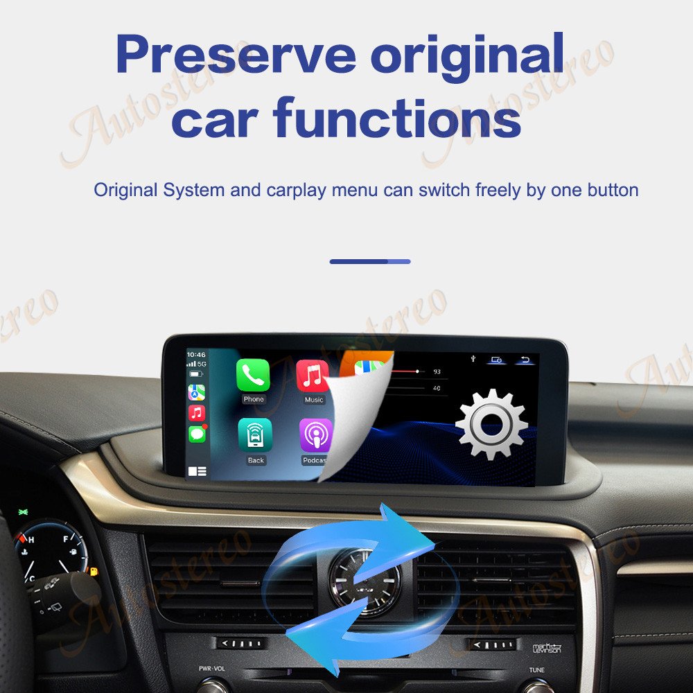10.25/12.3 inch Linux System Car Radio For Lexus RX 2020-2021 GPS Navigation Stereo Multimedia Player Head Unit Audio DVD