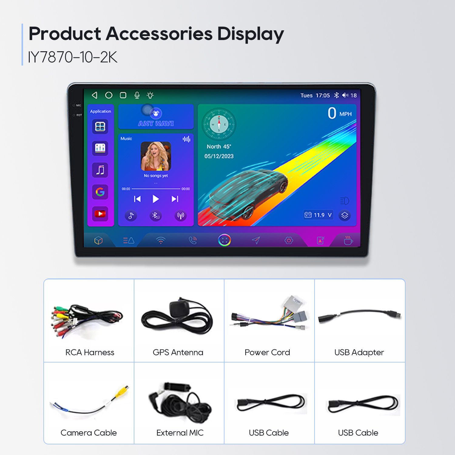 Universal 7870 9/10 Inch Android 13 Android Auto 8 Core 2.7GHz 2K NPU 8 Tops 6 NM EUV Car DVD Player Car GPS Navigation Radio