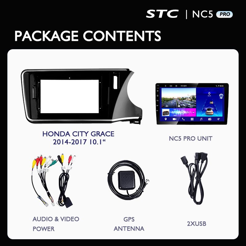 9 Inch DVD radio With Screen Radio Android Car DVD Player Mirror link For HONDA CITY GRACE 2014 2017 10.1