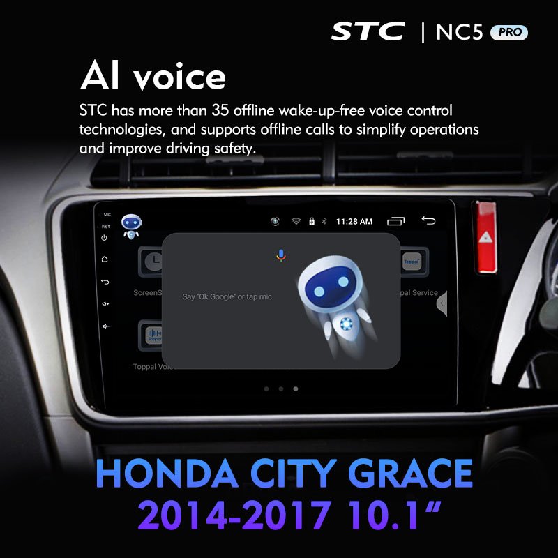 9 Inch DVD radio With Screen Radio Android Car DVD Player Mirror link For HONDA CITY GRACE 2014 2017 10.1
