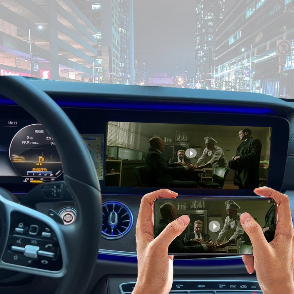For Mercedes Benz NTG5.5 W213 w207 W205 W213 W222 Built In Android Auto Mirror Link Radio Player Navigation Wireless Carplay