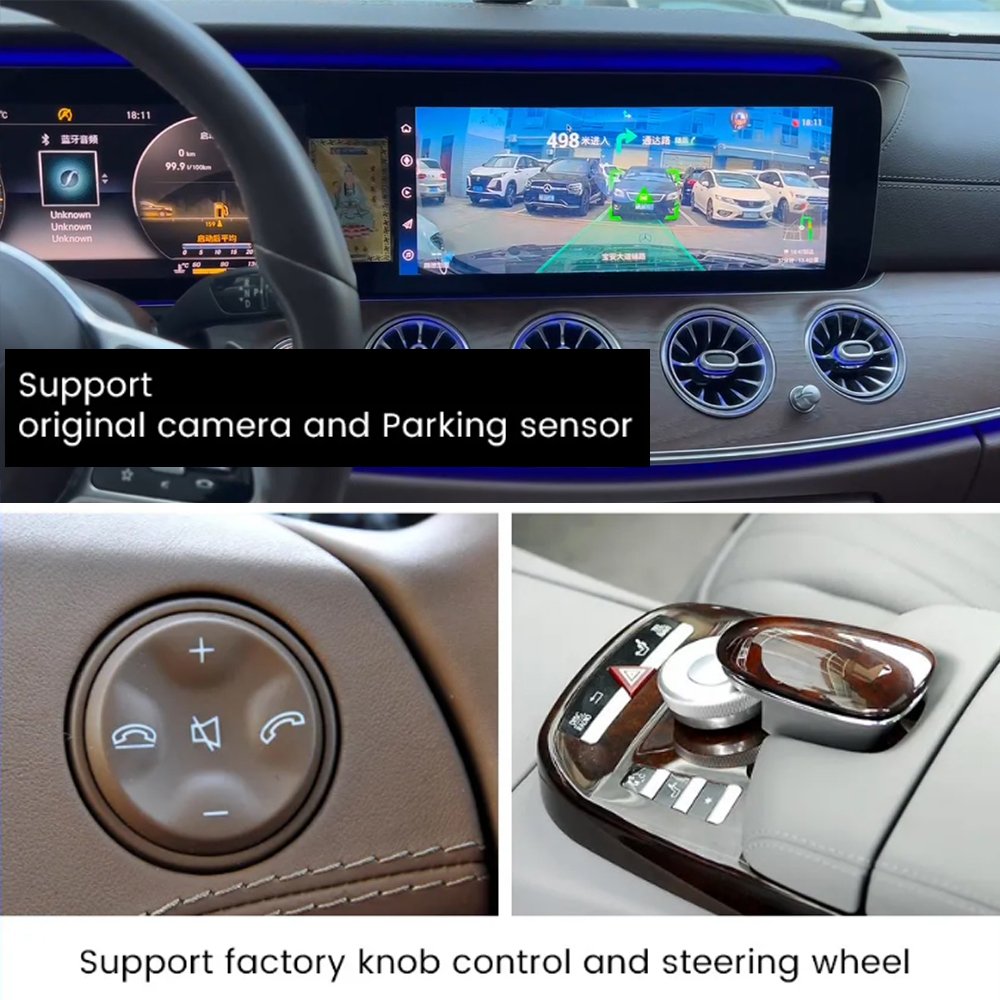 For Mercedes Benz NTG5.5 W213 w207 W205 W213 W222 Built In Android Auto Mirror Link Radio Player Navigation Wireless Carplay