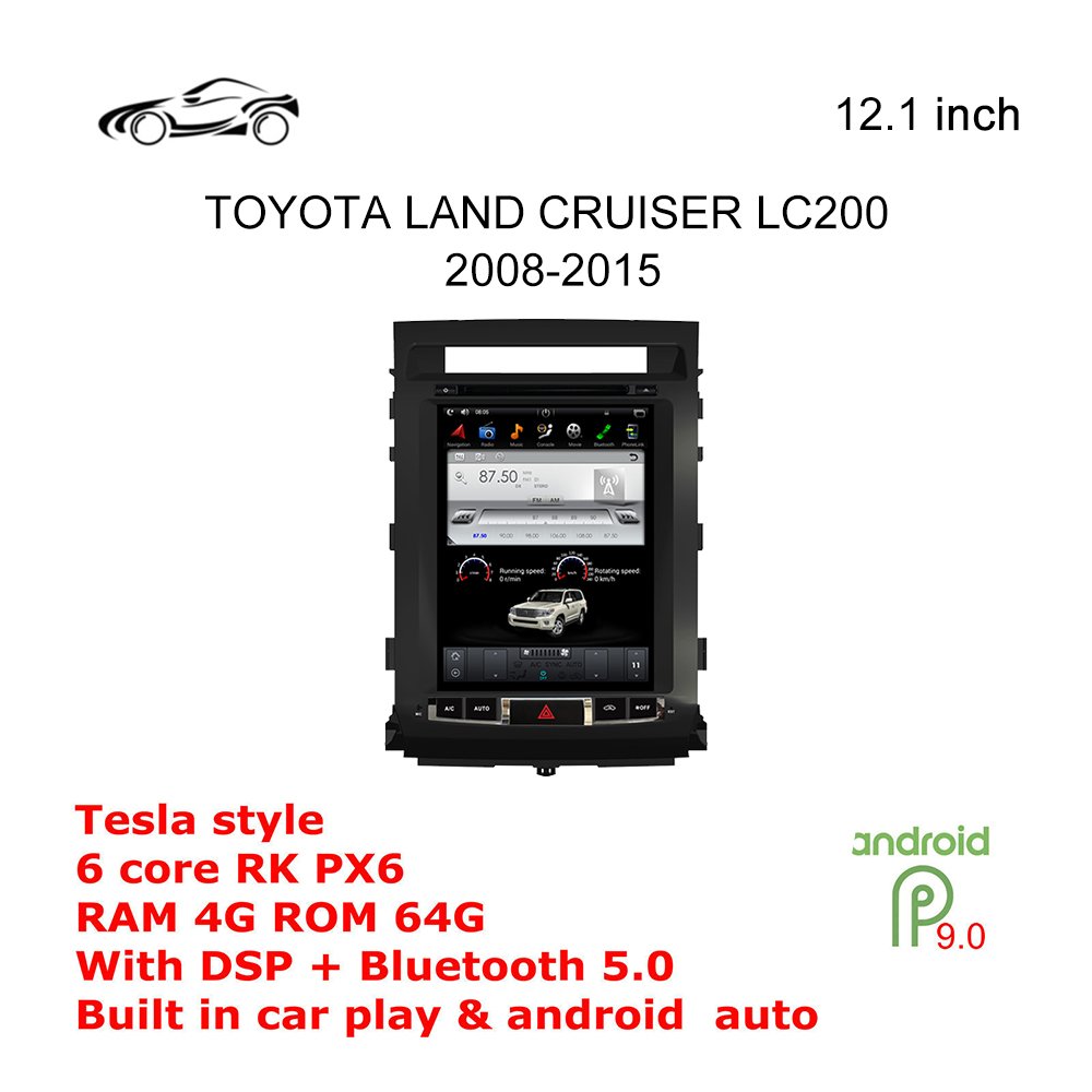 TOYOTA LAND CRUISER LC200 2008-2015 Eighth generation Car GPS Navigation Car Stereo Radio Car Player Video Player Touch Screen