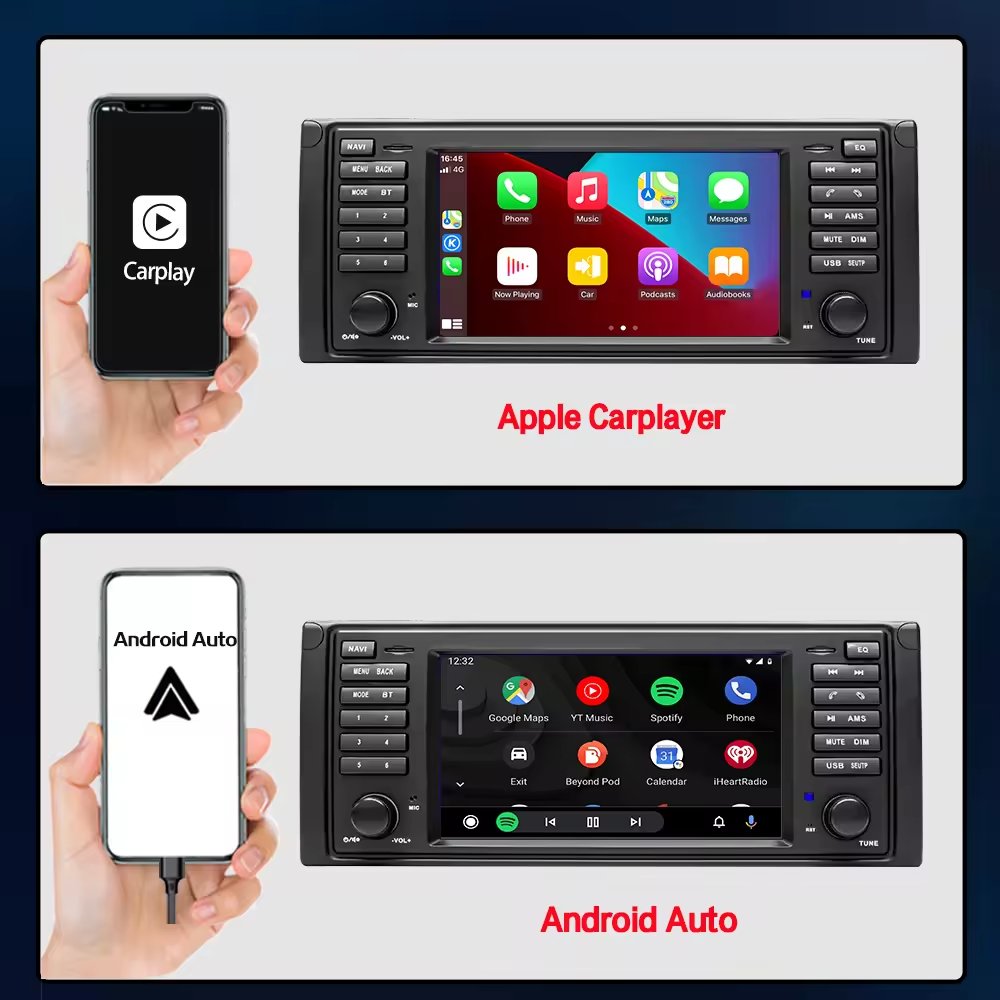 7 Inch For BMW E39 E53 E38 Android Gps Car Navigator Dvd Player Reversing Image Central Control All-in-one Machine