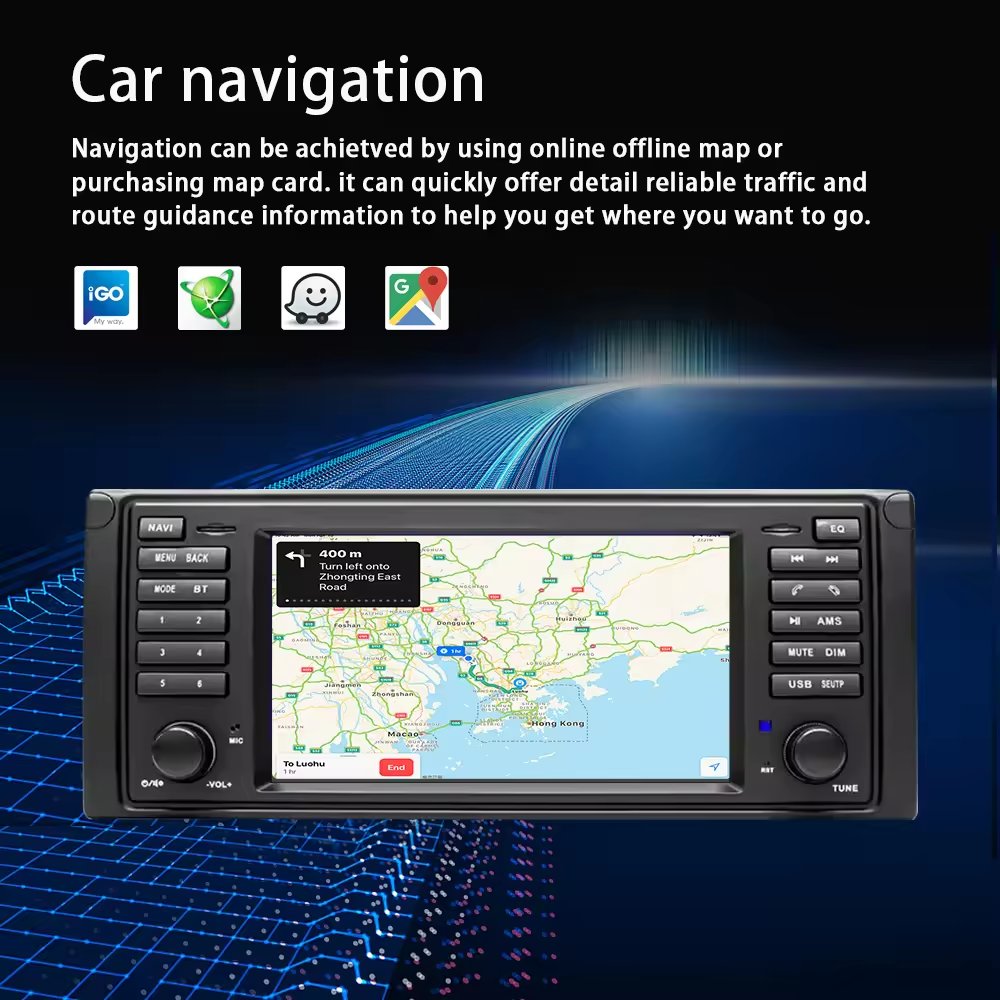 7 Inch For BMW E39 E53 E38 Android Gps Car Navigator Dvd Player Reversing Image Central Control All-in-one Machine