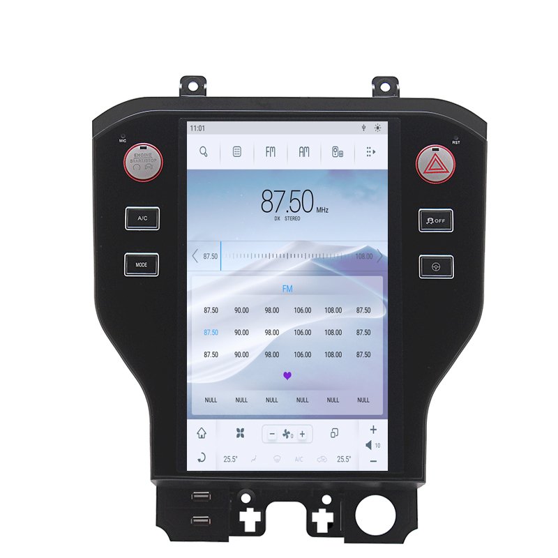 RoadNavi Tesla style Android 11 Car radio for Ford Mustang 2013-2020 Car Multimedia Player Wireless Carplay 4G