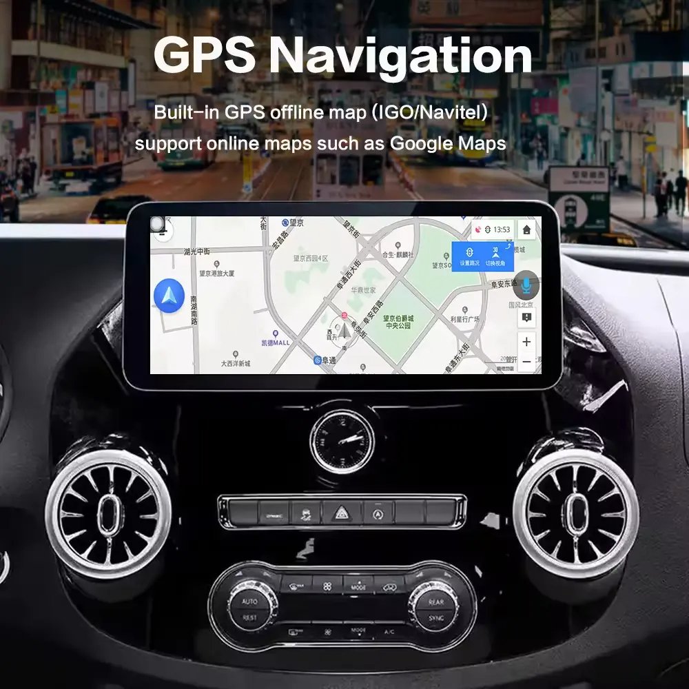 12.3 inch For Mercedes Benz Vito W447 116 2014-2021 Car Multimedia Video Player Gps Navigation Radio Android13 Carplay