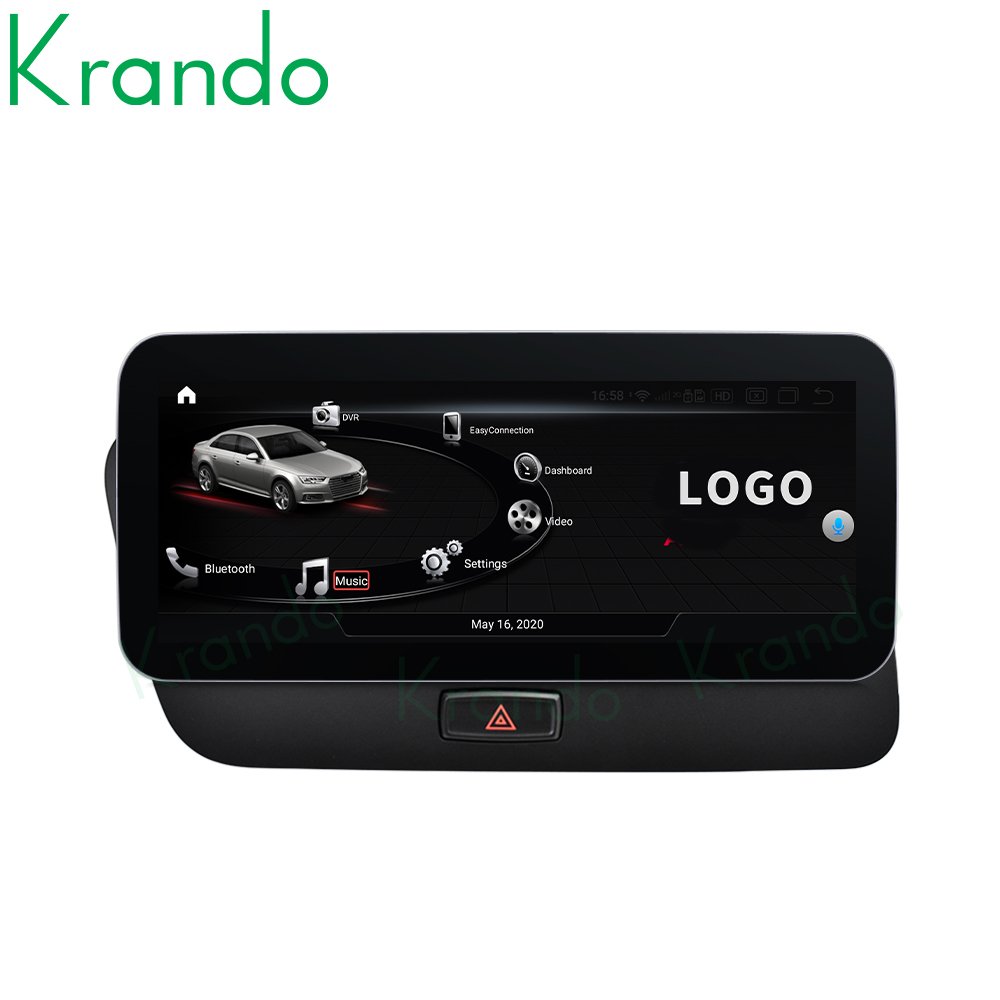 Krando 10.25" Wireless Car Radio Android 12.0 Touch Screen for Audi Q5 2009-2015 Smart Auto Multimedia System Carplay GPS