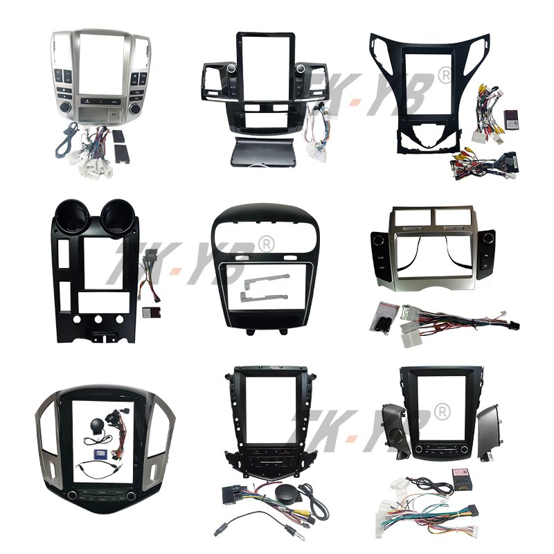 Fast delivery Car navigation Android frame With wires canbus 9 inch 10 inch 9.7 inch 12.3 inch car dvd android frame radio panel