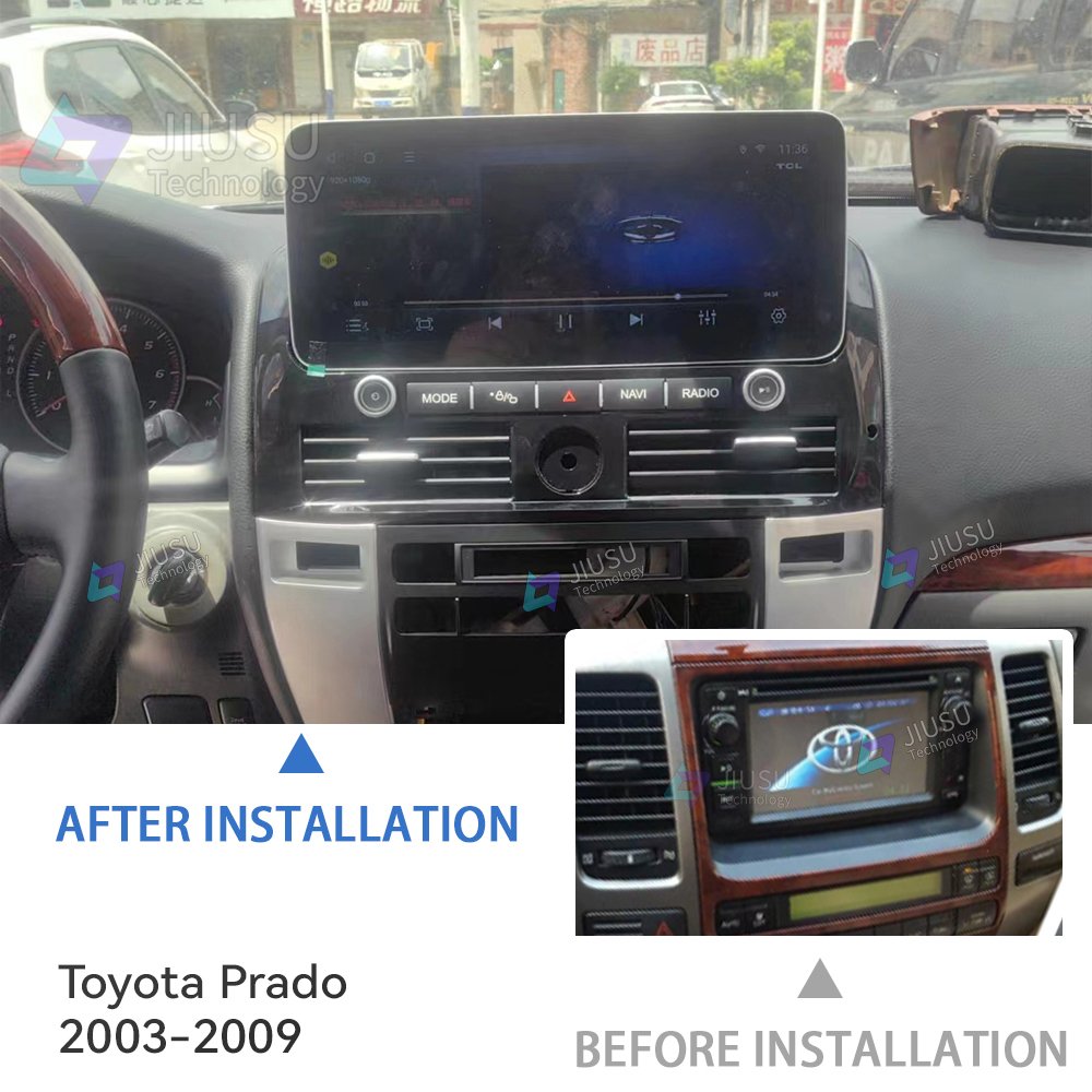 12.3'' Android Car Radio GPS Navigation DVD Player Stereo Multimedia System for Toyota Prado 2003-2009 with Carplay DSP DAB