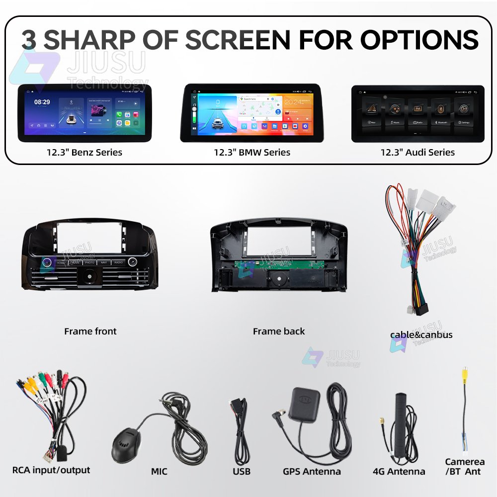 12.3'' Android Car Radio GPS Navigation DVD Player Stereo Multimedia System for Toyota Prado 2003-2009 with Carplay DSP DAB