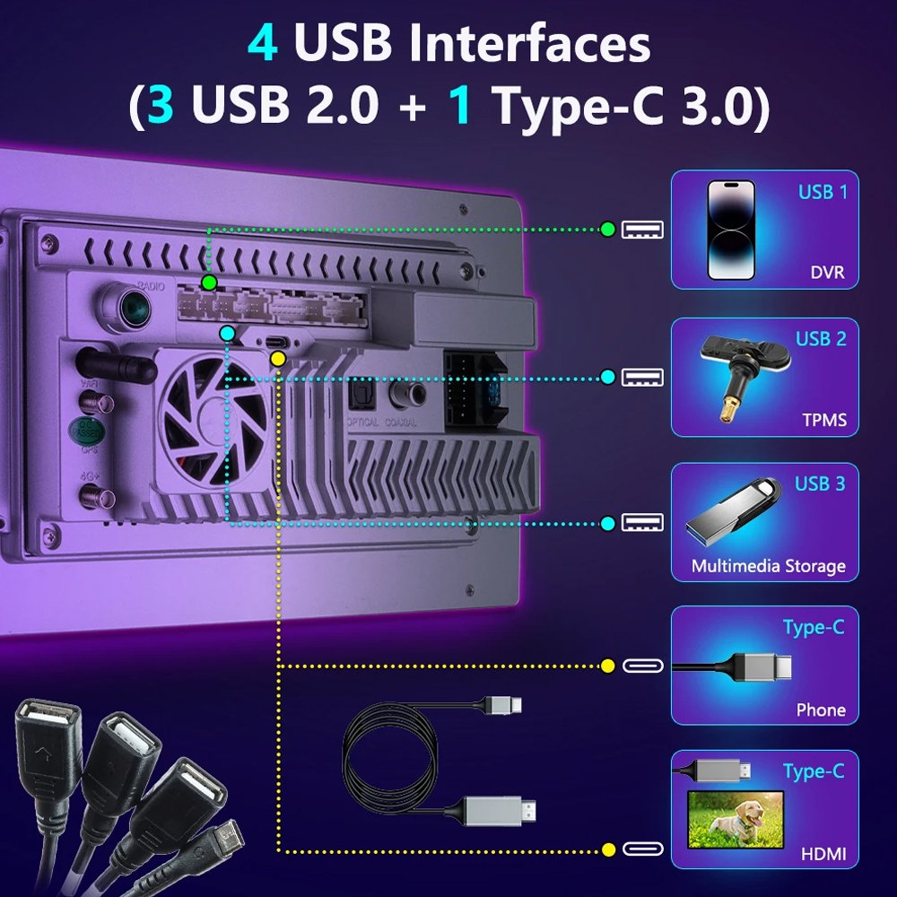Android 13 A7870 2K Car DVD Player Universal Automotive Multimedia CarPlay Wireless Bluetooth 1 Year Warranty Auto Systems
