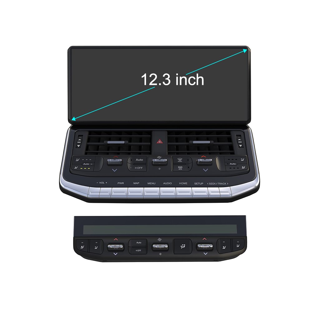 12.3inch 1920*720 Screen Android 12 Car Radio Toyota Landcruiser LC300 2022 EXR GXR Multimedia DSP OBD2 Mirror Link RGB DVD