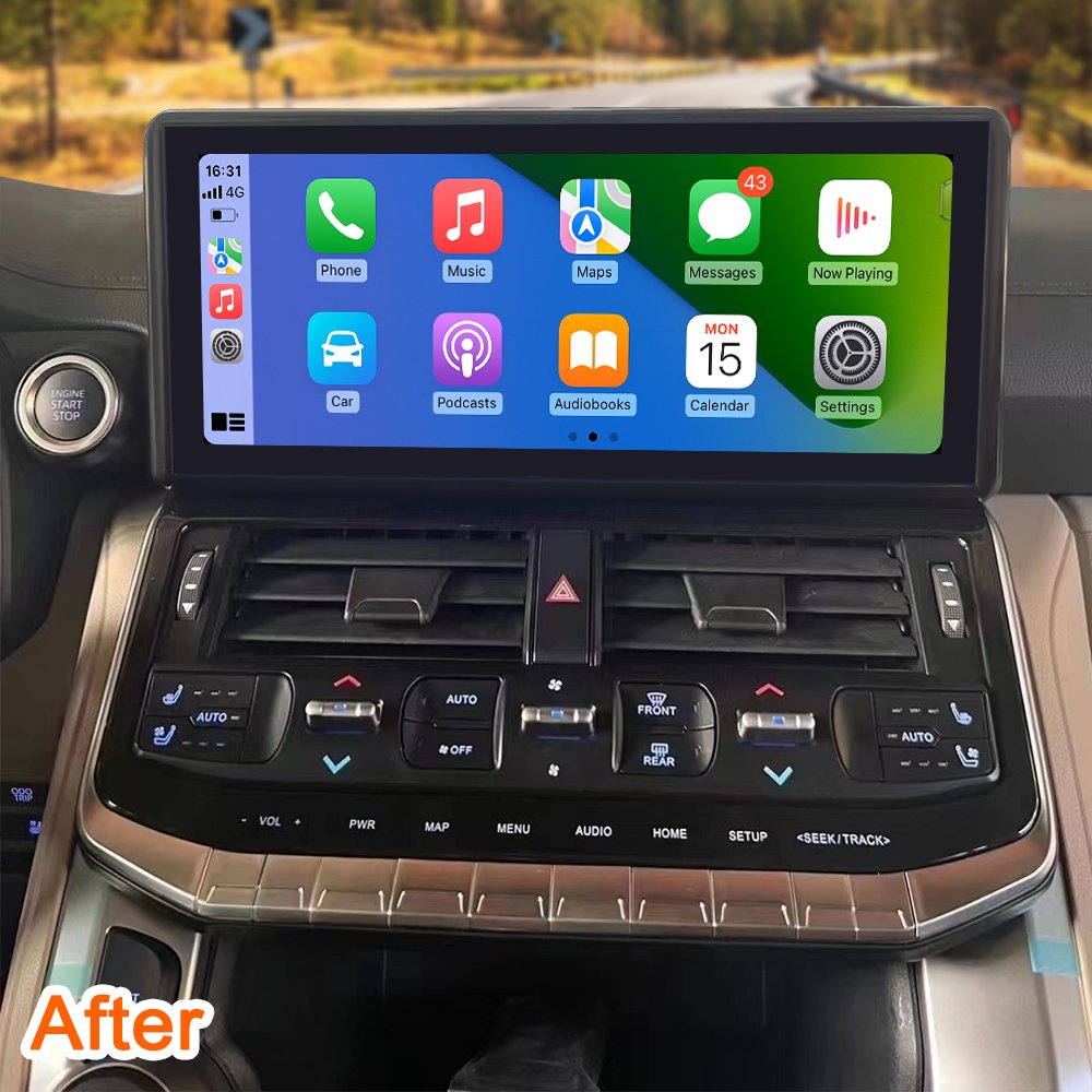 12.3inch 1920*720 Screen Android 12 Car Radio Toyota Landcruiser LC300 2022 EXR GXR Multimedia DSP OBD2 Mirror Link RGB DVD