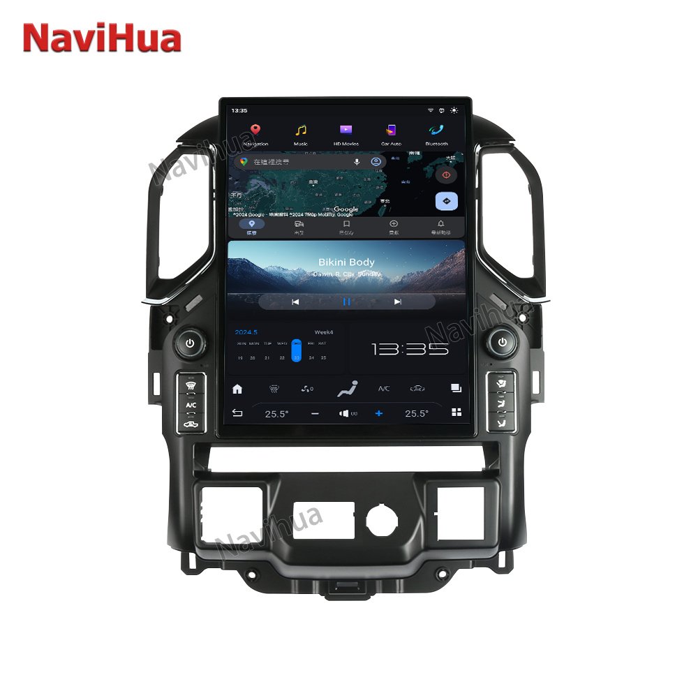 NaviHua Tesla Style Vertical Screen Android 13 Carplay Head unit Stereo new For GMC Sierra Chevrolet Silverado 2019 2020 2021