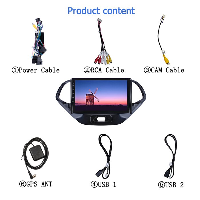 9 Inch Android Car Stereo WIFI FM Carplay DSP GPS Car Screen Radio for Ford Figo 2015-2018 Car Video DVD Player