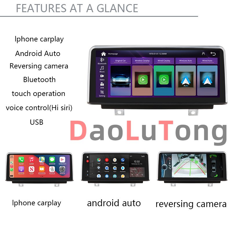 10.25" head unit Support BT Music Map Video For BMW F48 F49 IPhone CarPlay Android Auto Car Multimedia Display HD Screen