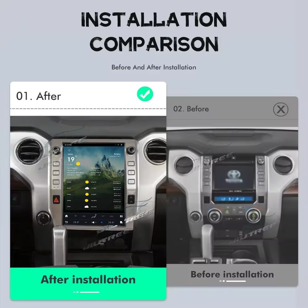 Android 13 Car Radio For Toyota Tundra 2014 2015 2016 2017 2018 2019 GPS Multimedia Player Carplay Screen Stereo Head Unit