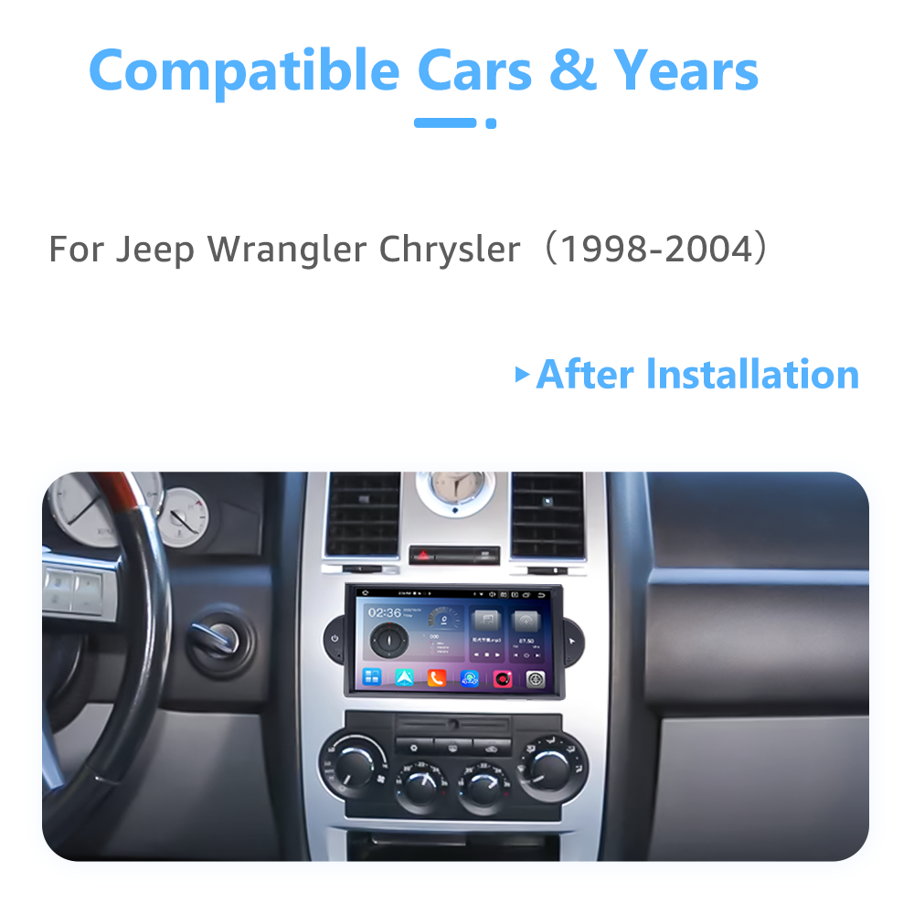 6.95" 7862 Android13.0 Octa-core 8+128G Car Radio built-in WiFi 4G DSP CarPlay AndroidAuto for CHRYSLER 300C Cruiser Jeep Dodge