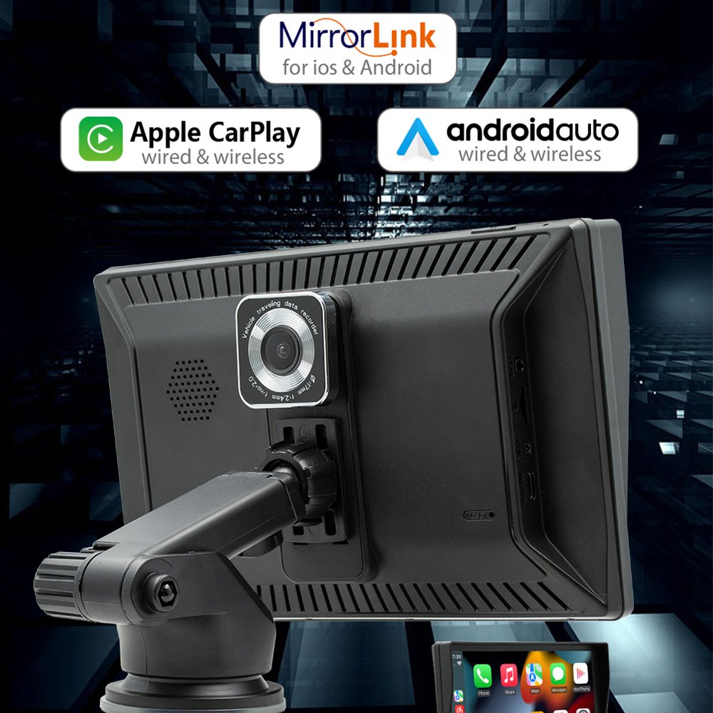 X5590R portable carplay screen 9 inch touch screen 1080P dvr dash camera mobile car radio pnd mp5 player car screen