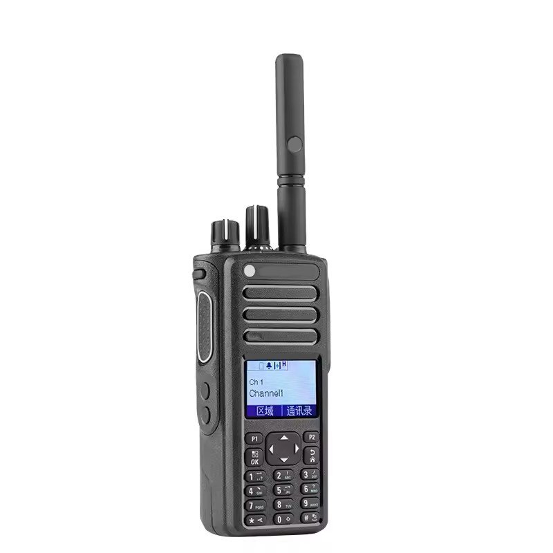 Original DGP8550 AES256 DMR Handheld Digital Two-Way Radio Walkie-Talkie GPS UHF/VHF with 10W Output Power Intercom Function