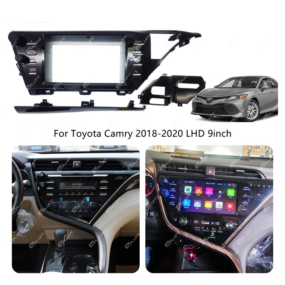 Car DVD Player Frame For TOYOTA CAMRY 2018-2020 9INCH LOW LHD Android radio Farme stereo