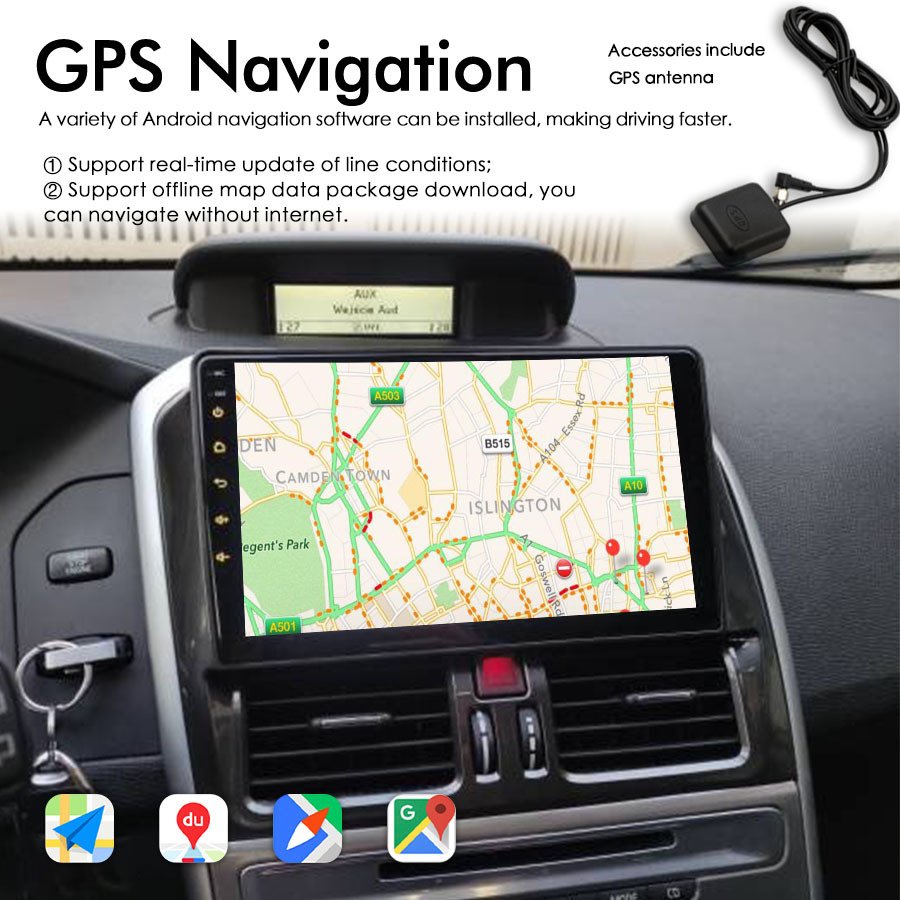 128GB ROM Android 12 Radio 2Din For Volvo XC60 que 1 2012 CarPlay Navigation GPS Touch Screen Stereo Car Multimedia Video Player