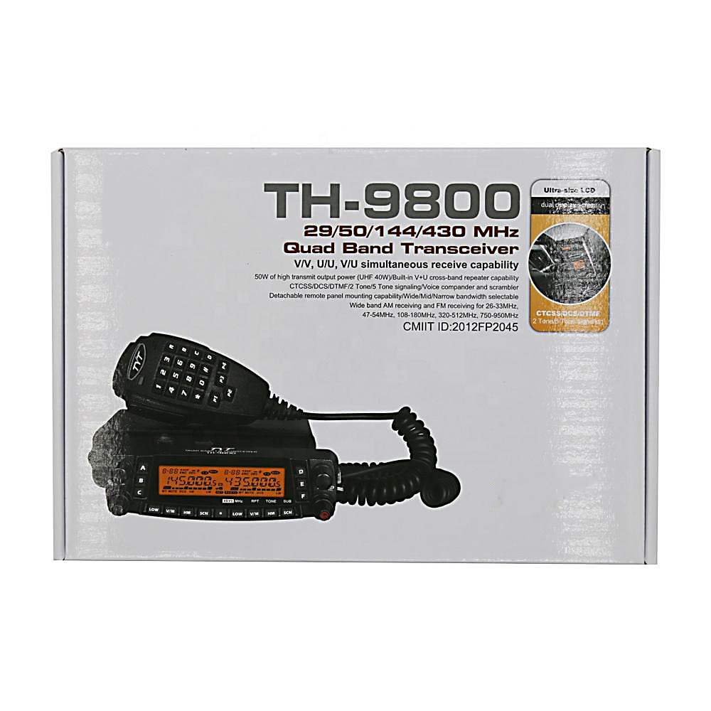 TYT TH-9800 FM Quad band walkie talkie quad band mobile car radio walkie talkie100 mile