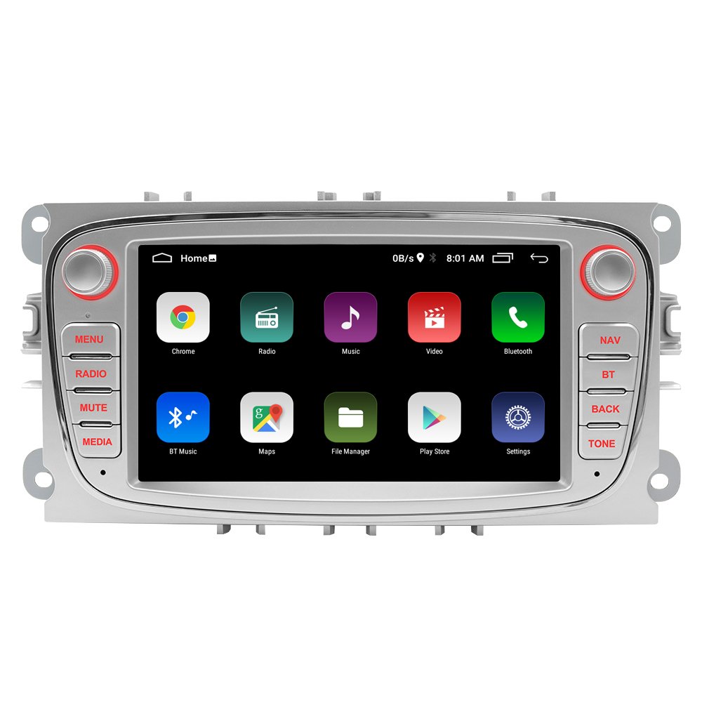 double 2 din 7 inch touch screen stereo aux-in usb radio suitable for ford focus car cd player
