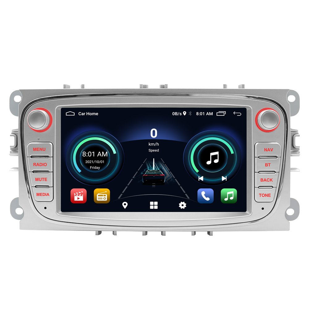 double 2 din 7 inch touch screen stereo aux-in usb radio suitable for ford focus car cd player
