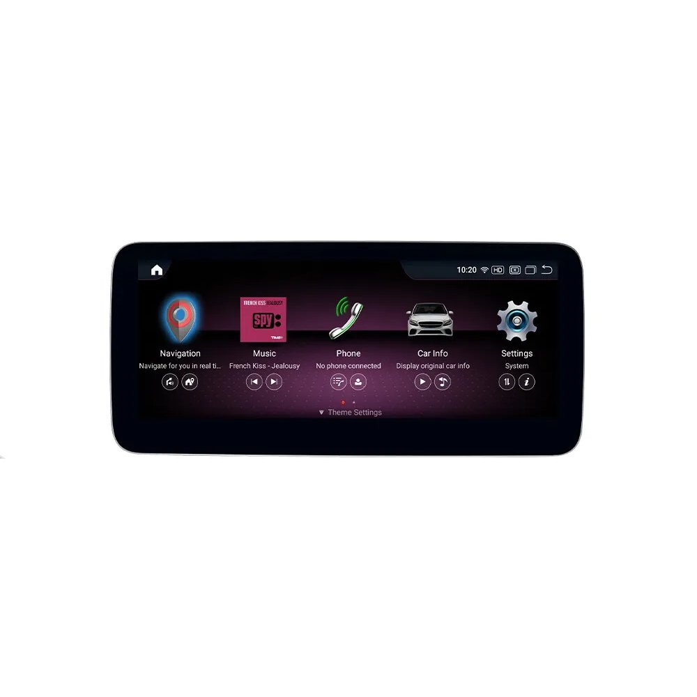 10.25inch Android 13 navigator Radio Car Player wireless Carplay For Mercedes Benz C GLC Class W204 W205 NTG5.0 2015-2019