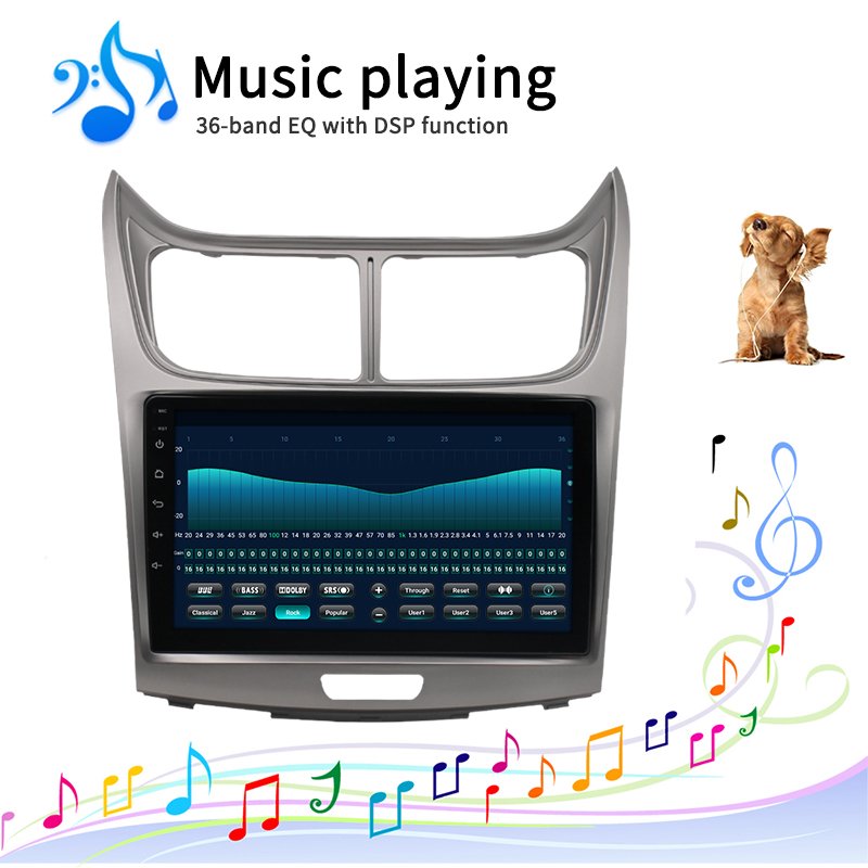 9 inch Touchscreen Android 10.0 Head Unit for 2009-2013 Chevrolet Sail Radio Stereo GPS Navigation with Bluetooth WIFi 4G