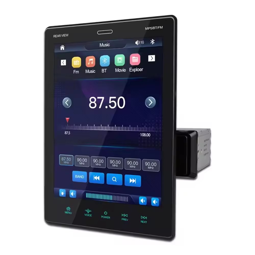CUSP 9.5 inch 1Din HD Full Touch Screen In Dash car mp5 USB AUX TF FM Radio Vertical screen car DVD Play NOT ANDROID