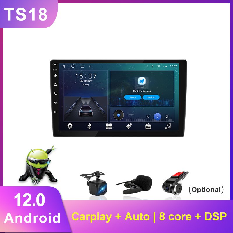 Yeanav Android Car Stereo Double Din 9 & 10.1 Inch Touch Screen 2 Din Car Radio Video Autoradio GPS Navigation WIFI FM
