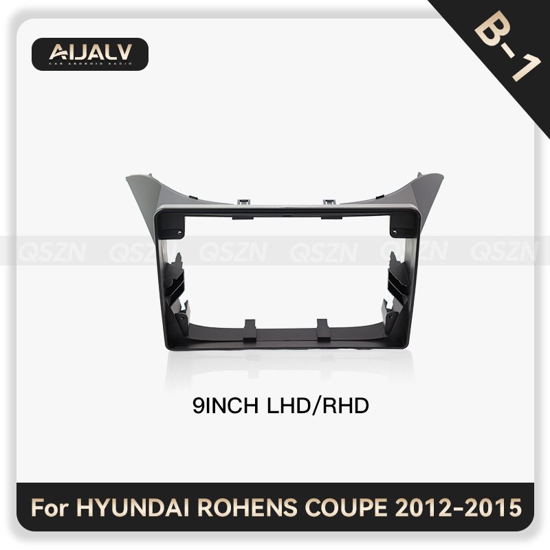 Universal Car DVD Player frame for For HYUNDAI ROHENS COUPE 2009-2015 wire and canbus navigation panel car radio fascia frame