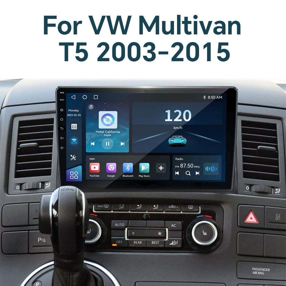 Android Car Radio DVD Player Screen Stereo Audio Navigator GPS DSP Car-play 360 Camera for VW Volkswagen Multivan T5 2003-2015