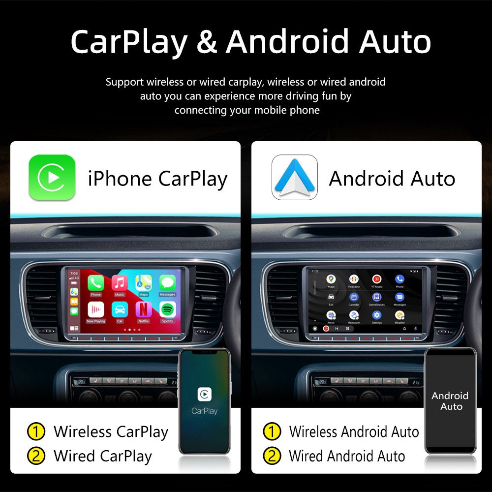 9'' 2 Din Android Car Radio Stereo Video Autoradio Gps Wifi Fm For Volkswagen/vw/polo/passat/seat/toledo