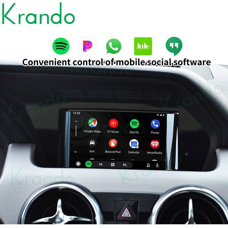 Krando Carplay Interface Box for Mercedes Benz GLK 2012-2018 NTG 4.0 4.5 Android Auto Radio BT Decoding Factory Supply