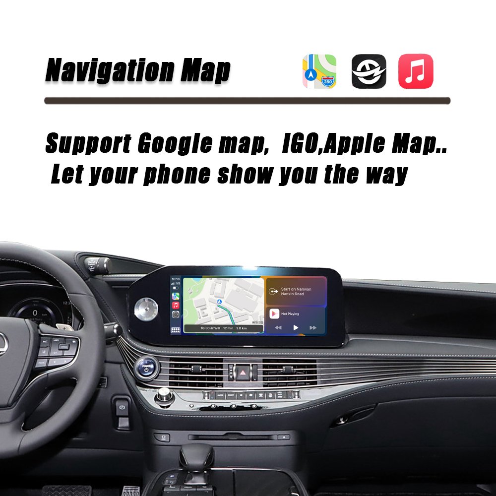 CZT-AUTO Wireless CarPlay And Android Auto For Lexus LS Series Remote Touch 2017-2022 8"/10.3" Screen Carplay Retrofit Kit