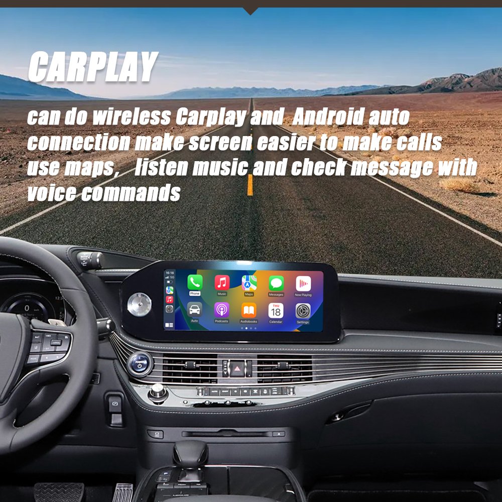 CZT-AUTO Wireless CarPlay And Android Auto For Lexus LS Series Remote Touch 2017-2022 8"/10.3" Screen Carplay Retrofit Kit