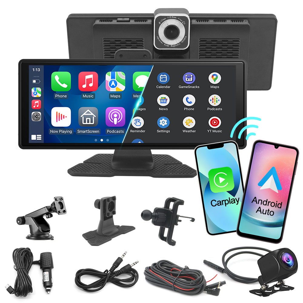 Ushilife Old Car 10.26 Inch Touch Carplay Screen USB MP5 Player Car Play Mirror Link FM TF Carplay Android auto for Truck