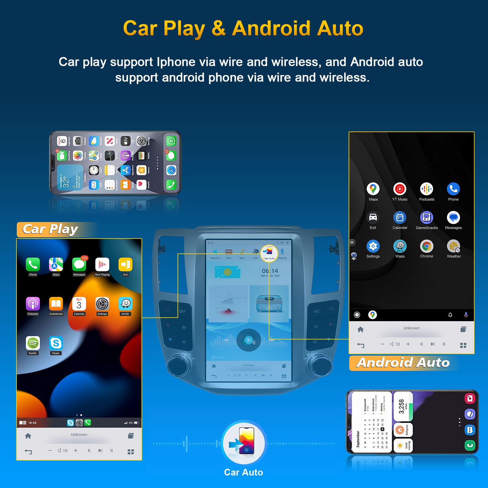 Hot 12.1 Inch Car Screen Android 7.1 Car Stereo Radio Car Play Video Play Multimedia GPS Navigation For Lexus RX330 High Level