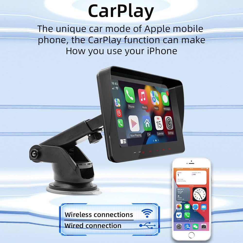 universal 7 Inch auto radio multimedia Portable Wireless Carplay smart MP5 Car Radio Player Bluetooth Android Auto Mirror Link