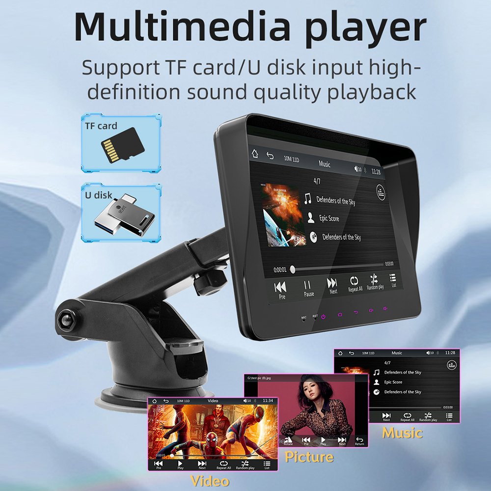 universal 7 Inch auto radio multimedia Portable Wireless Carplay smart MP5 Car Radio Player Bluetooth Android Auto Mirror Link
