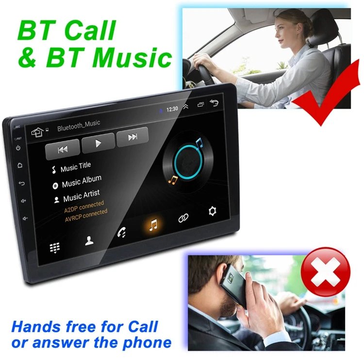 High Quality Universal 7" 9'' 10'' car screen Android WiFi TS7 Car Stereo with Carplay BT MP5 Video Radio Car DVD Player