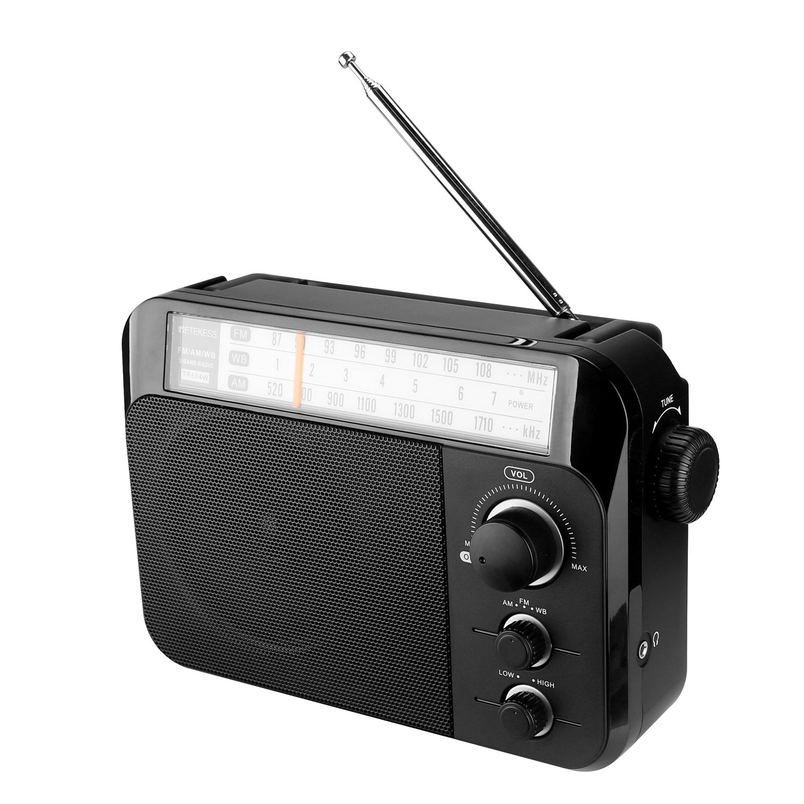 The aged elderly FM WB AM RADIO RETEKESS TR604W