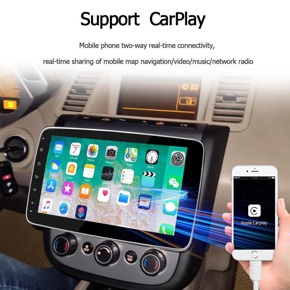 Car radio 1 din 9''10"dual din multi touchGM auto stereo music MP4 Mp5 universal android11 360 degree rotatable car dvd radio
