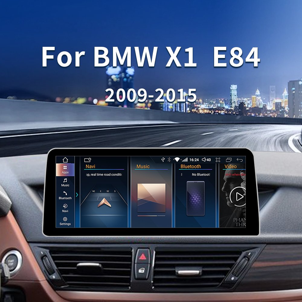 12.3inch Factory price Android 14 car multimedia video player car radio GPS FORBMW X1 E84 wireless carplay Android auto