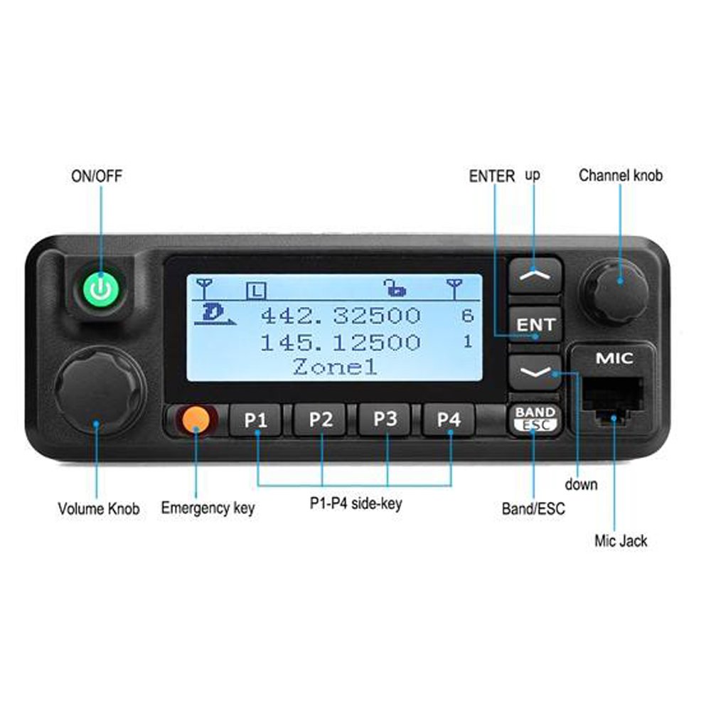 mobile Radio TYT MD-9600,VHF/UHF waterproof Dmr Digital transceiver car mobile radio hf radio fixed base station TYT MD-9600
